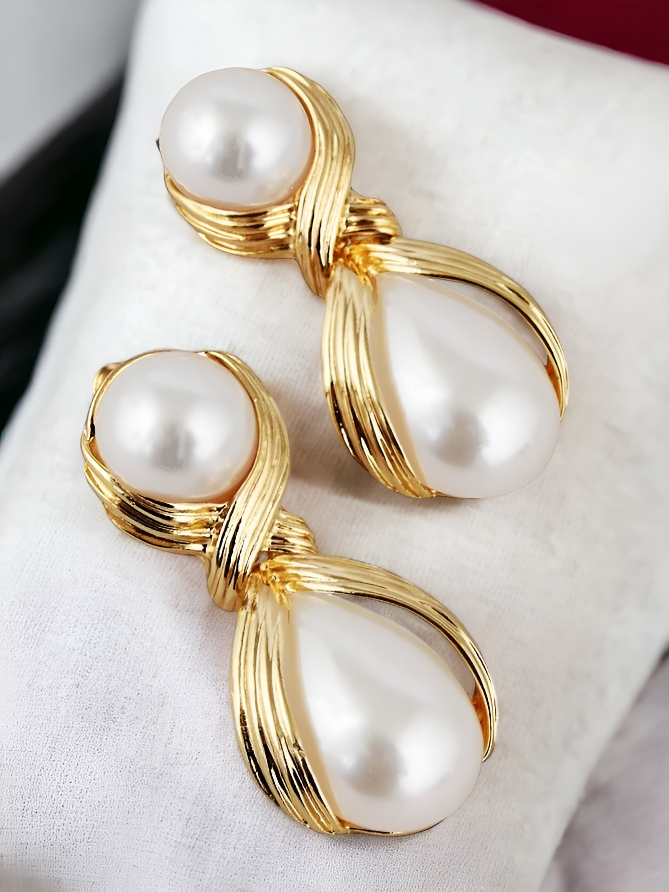 Boucles d'oreilles festives Pearl Golden