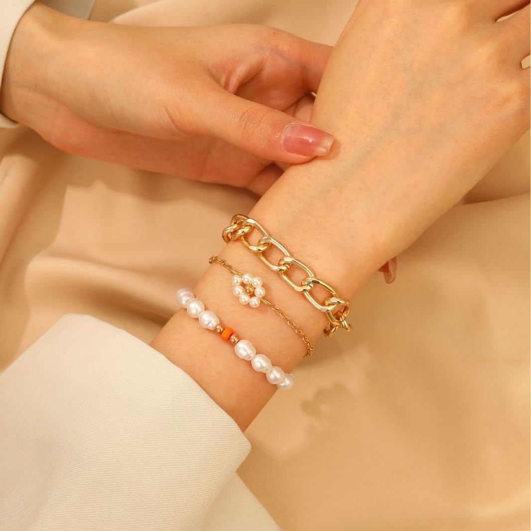 Pack Bracelets Perles Marguerite