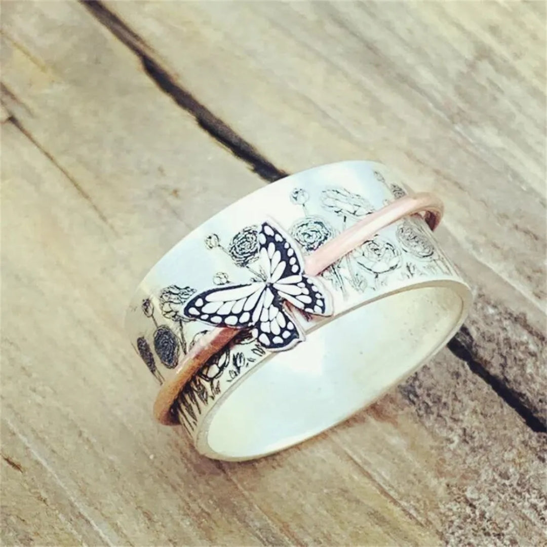 Bague vintage papillon