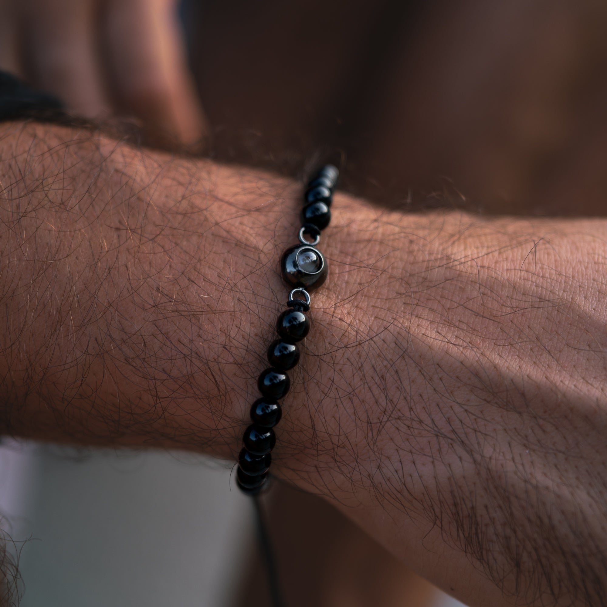 Gepersonaliseerde fotoarmband met jouw foto - Parelketting