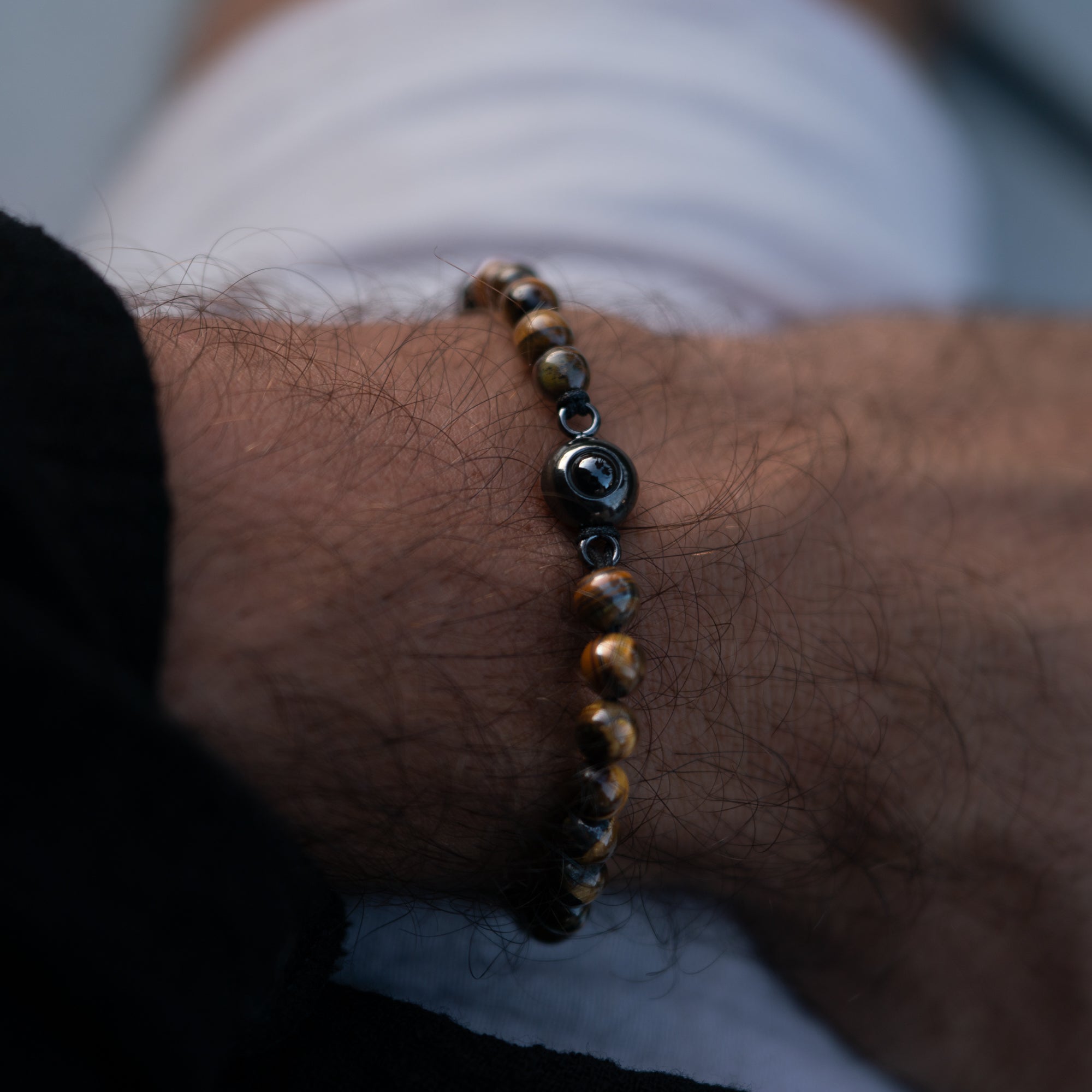 Gepersonaliseerde fotoarmband met jouw foto - Parelketting