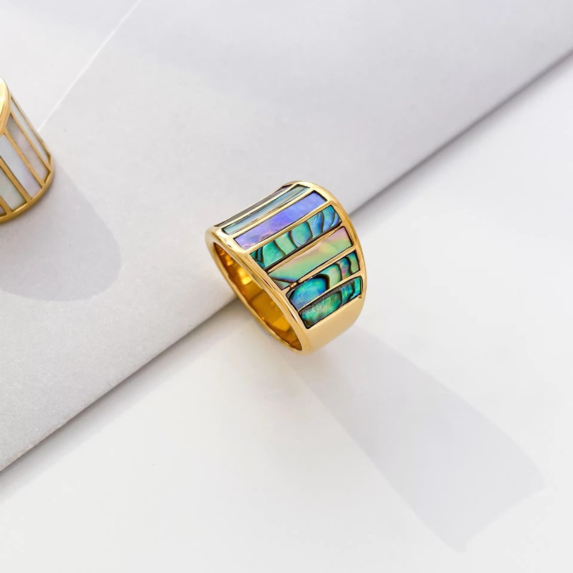 Bague Vintage Chromatique Dorée