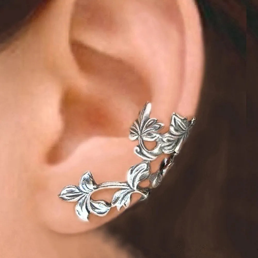 Boucles d'oreilles clips fleur vintage