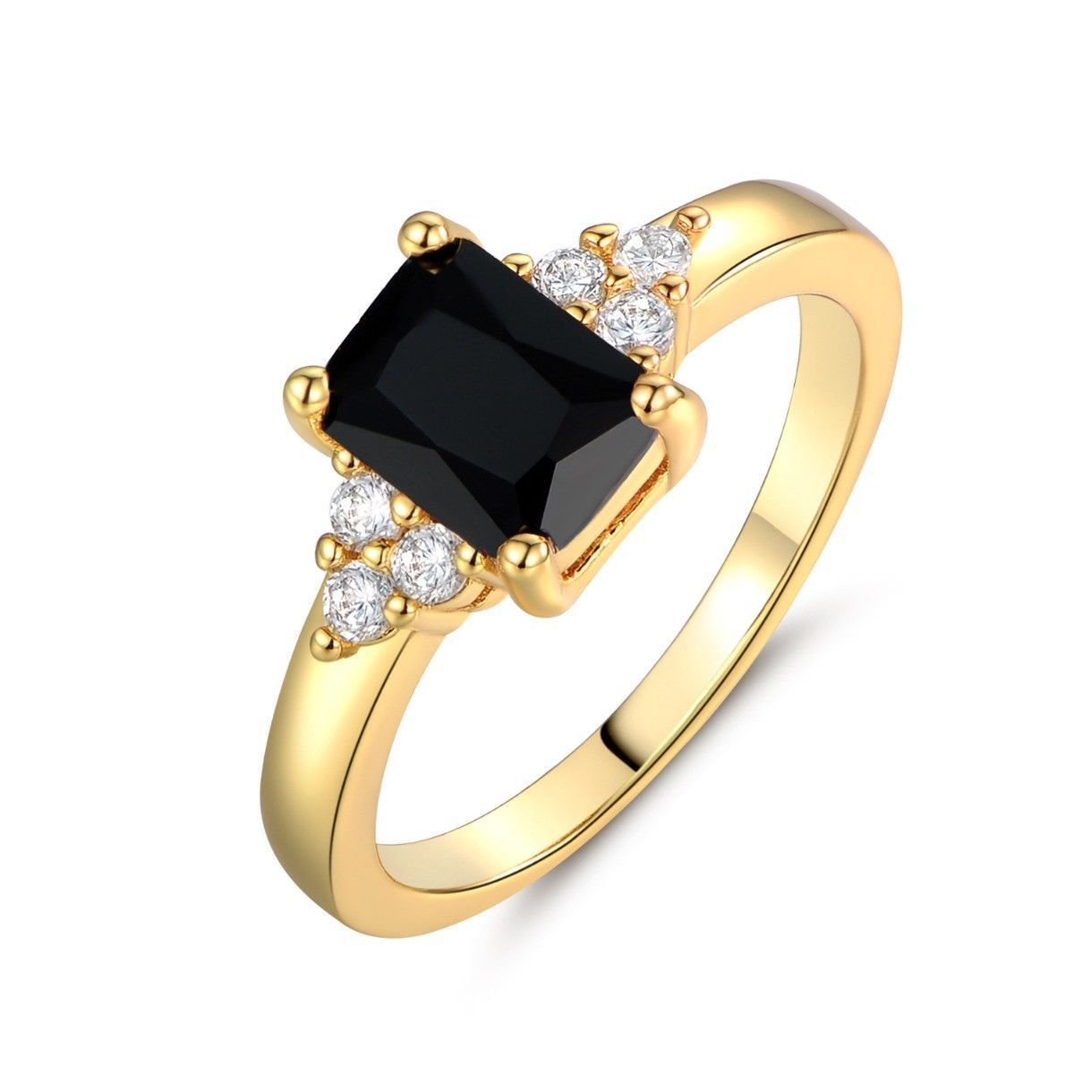 Bague avec pierre noire