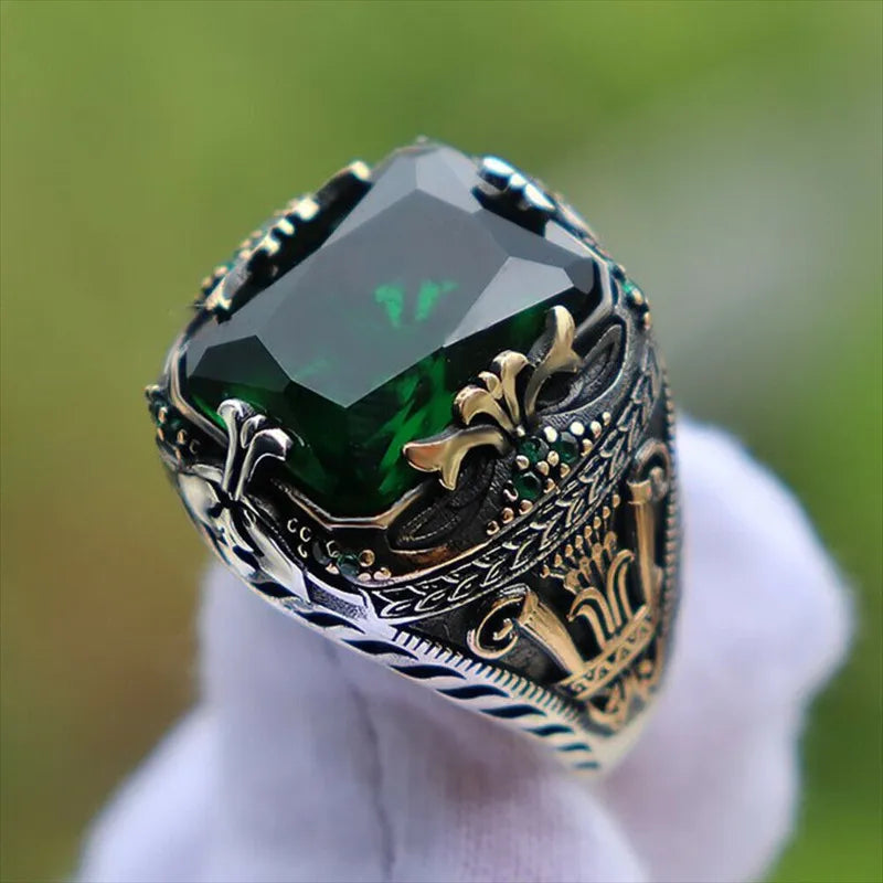 Bague Sceau Turque Vintage