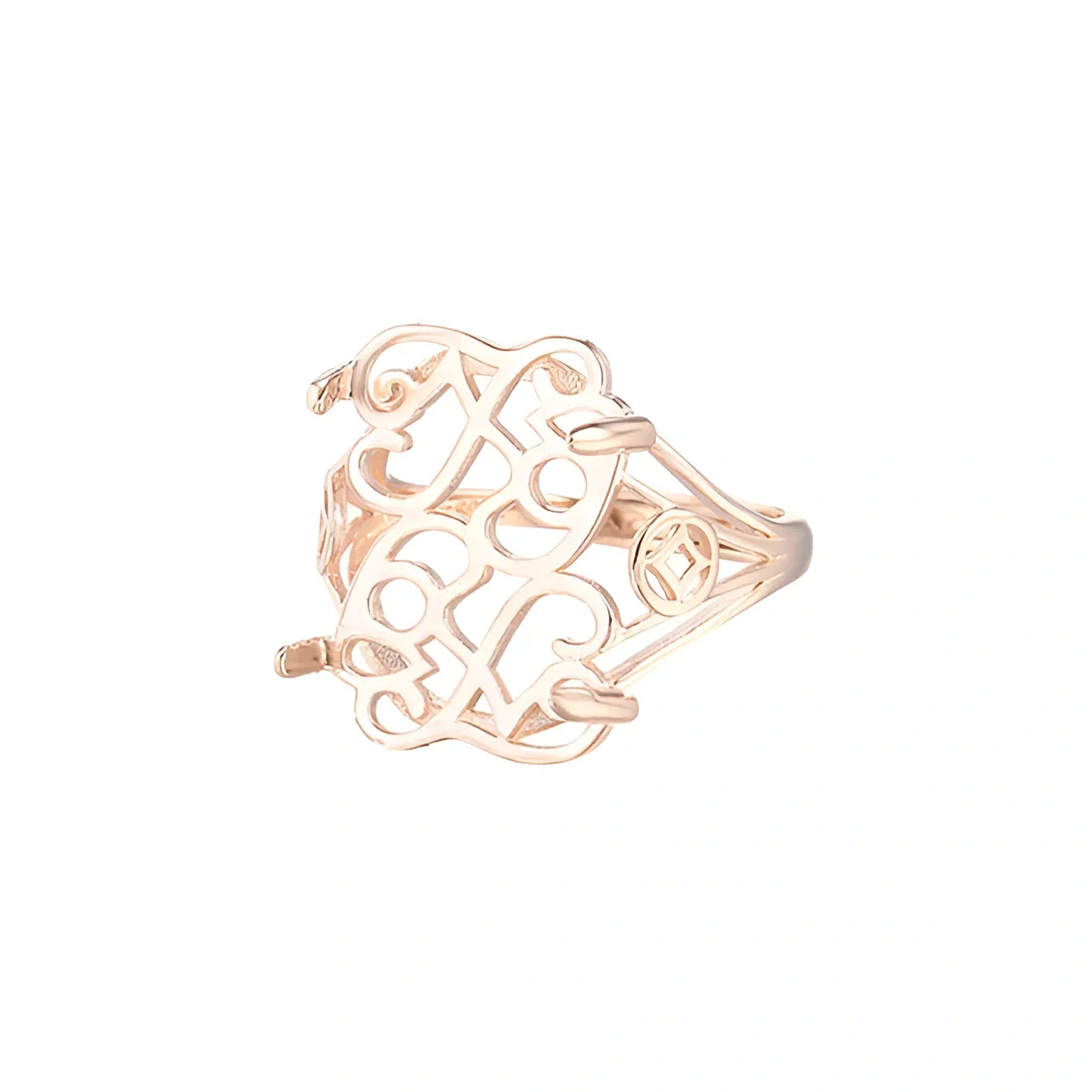 Bague en or ajourée de style vintage