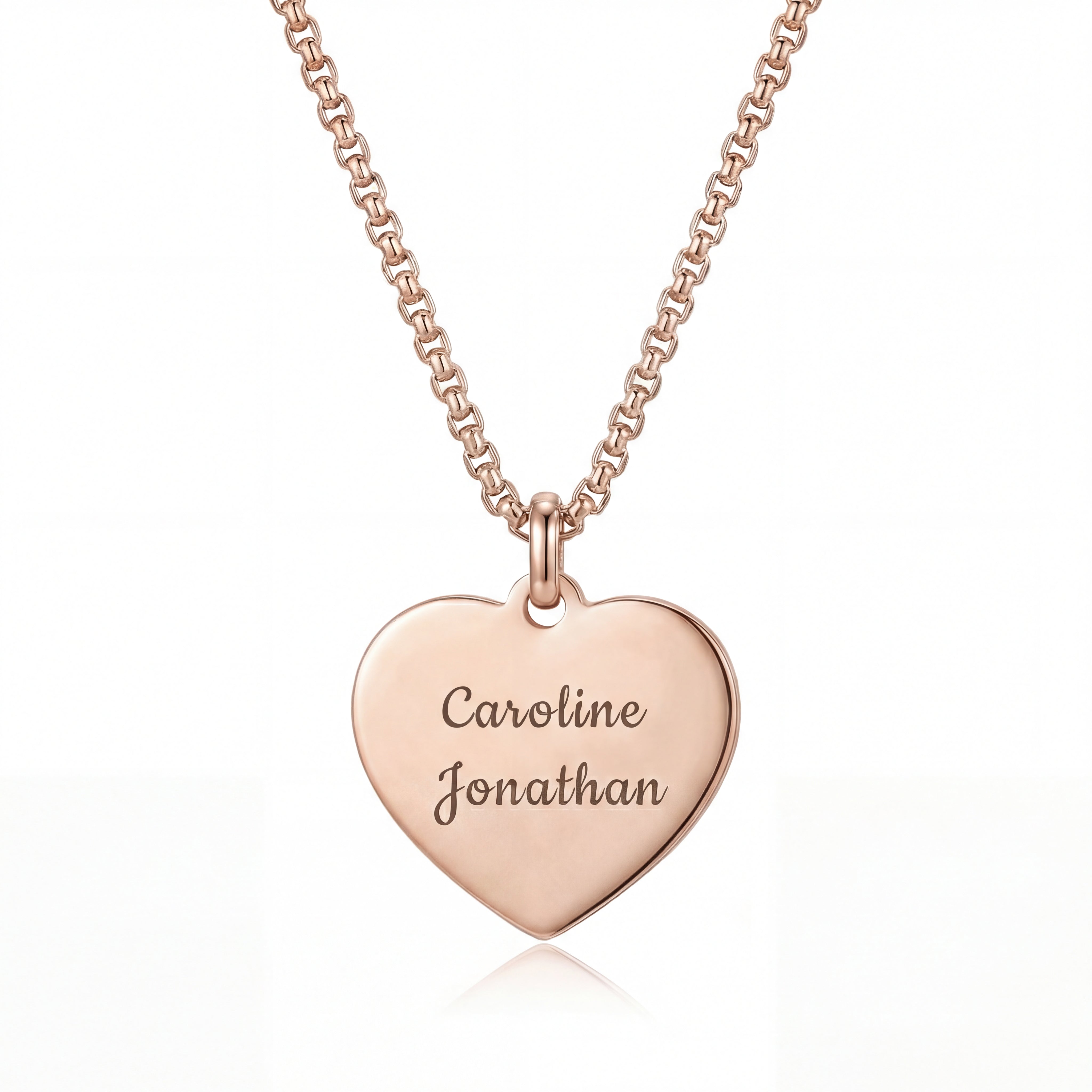 Collier cœur avec gravure personnalisée