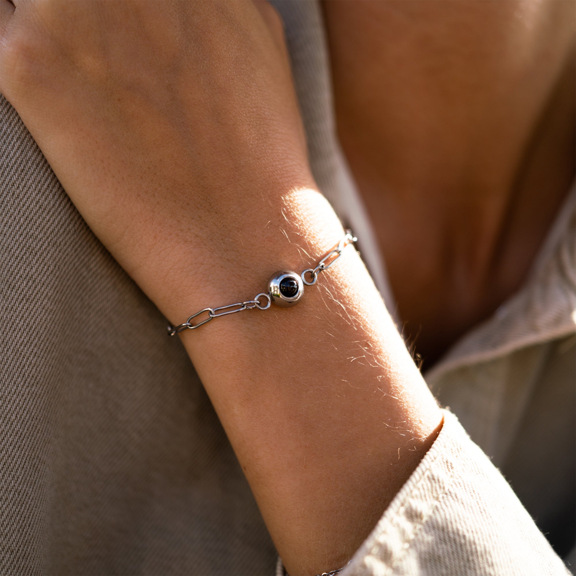 Bracelet photo personnalisé avec ta photo - Paperclip