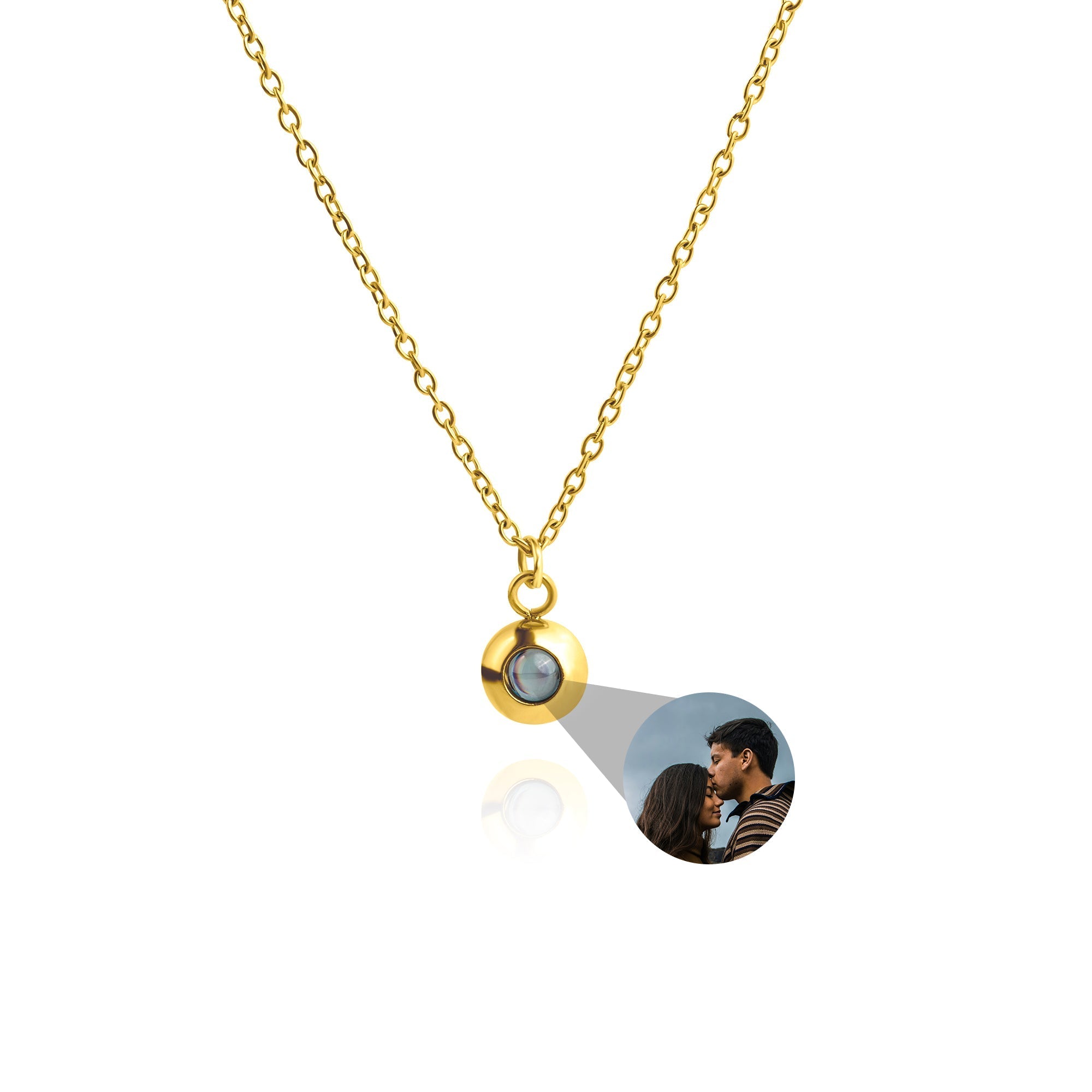 Collier photo personnalisé avec votre propre photo - délicat