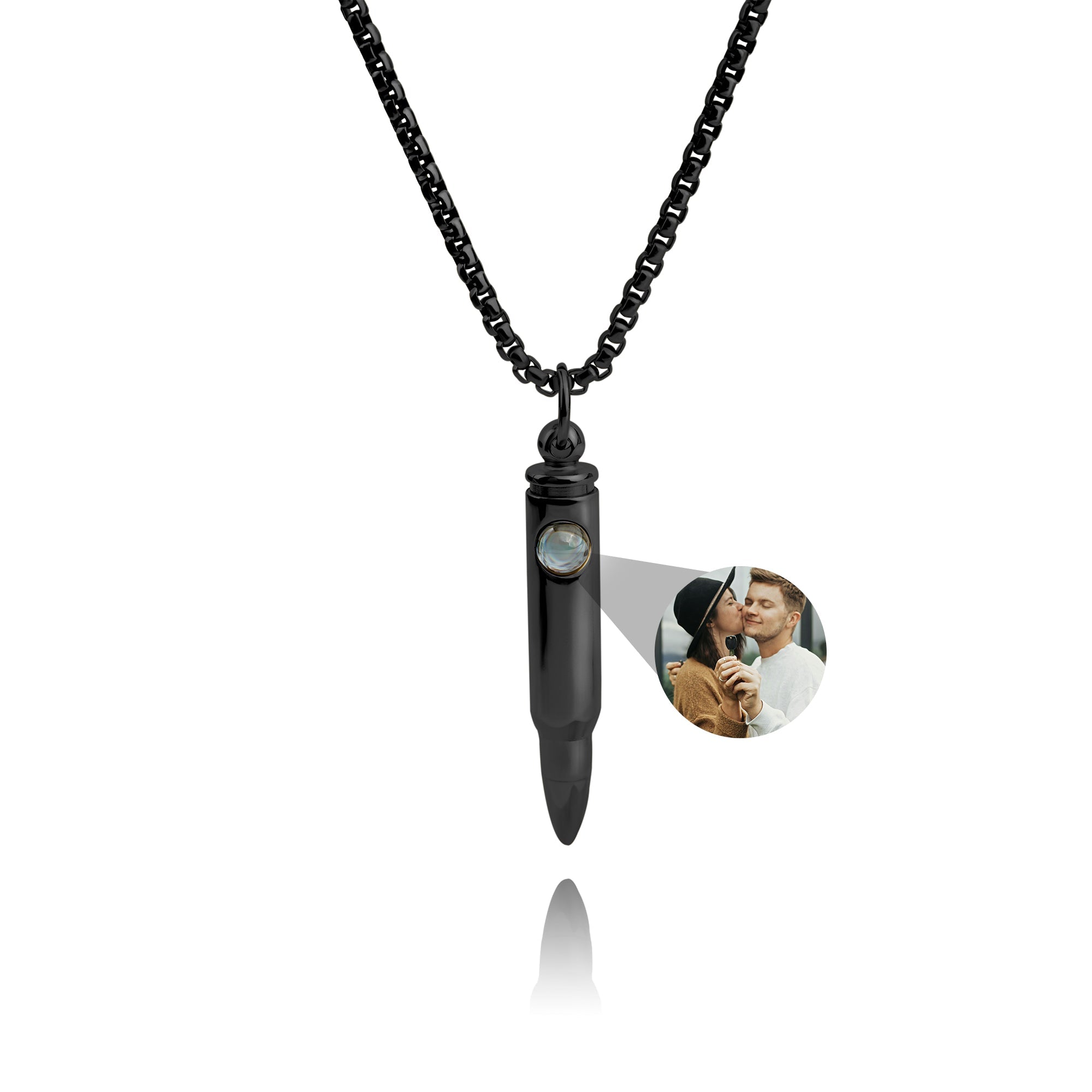 Collier photo personnalisé avec votre propre photo - Maverick