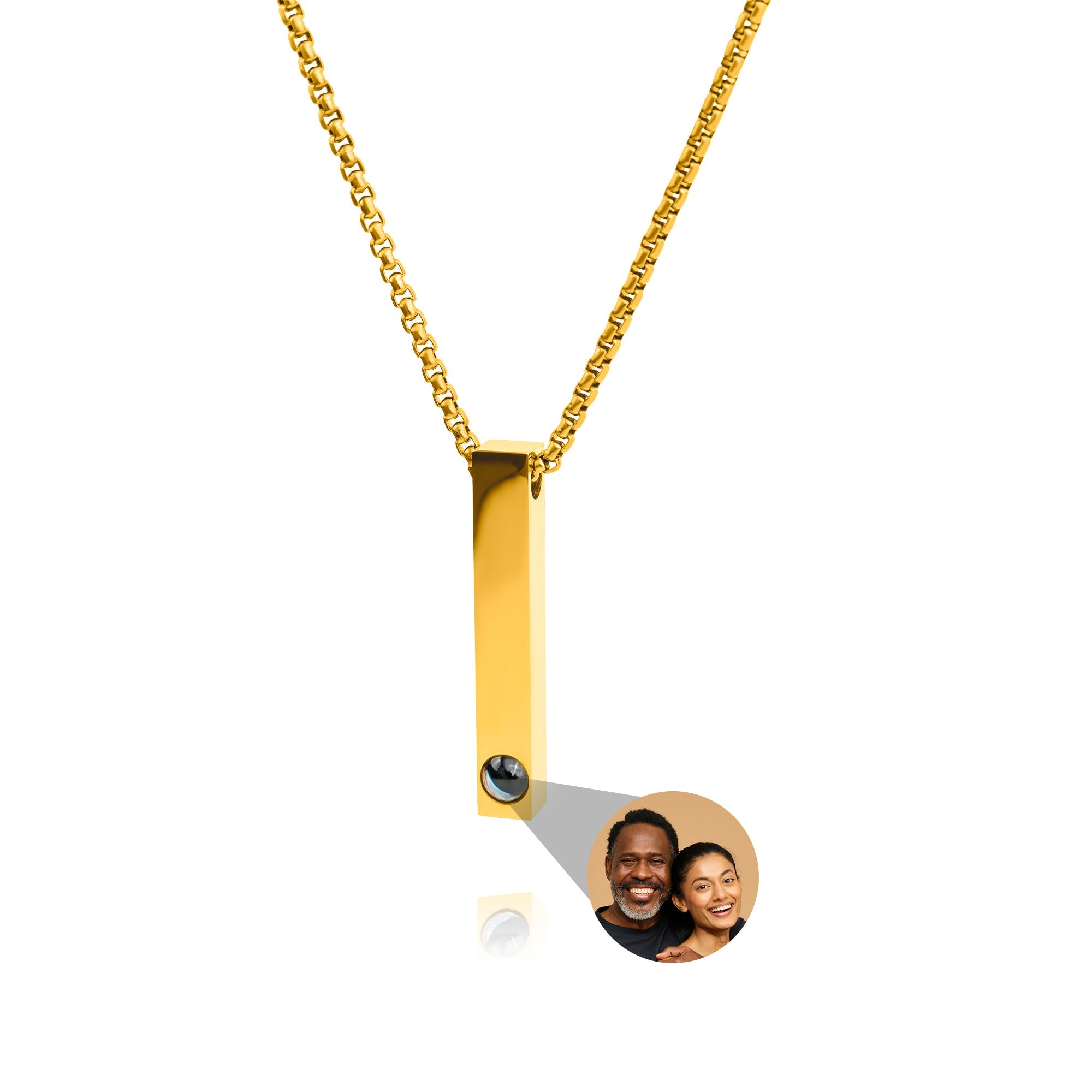Collier photo personnalisé avec votre propre photo - Chaîne Box