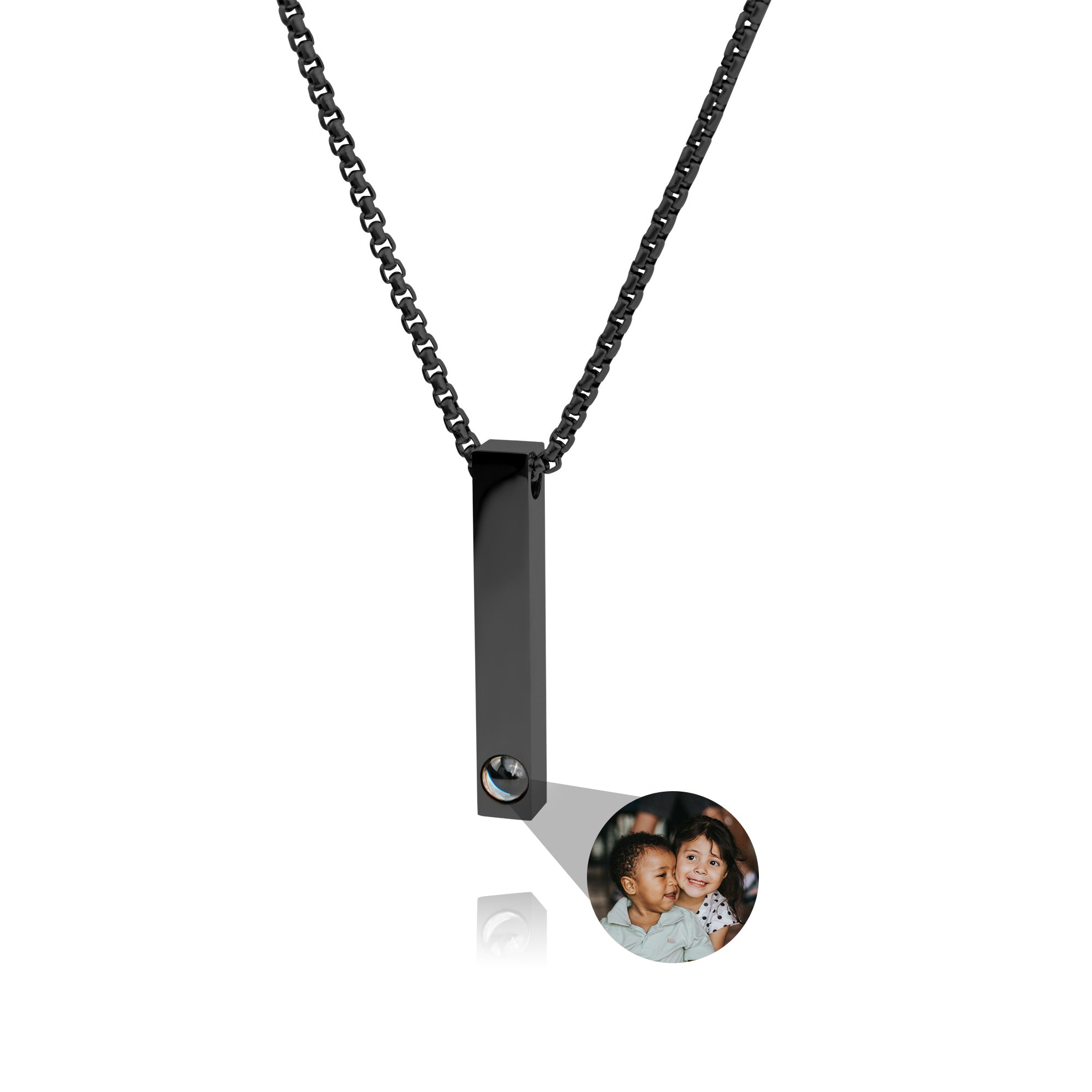 Collier photo personnalisé avec votre propre photo - Chaîne Box
