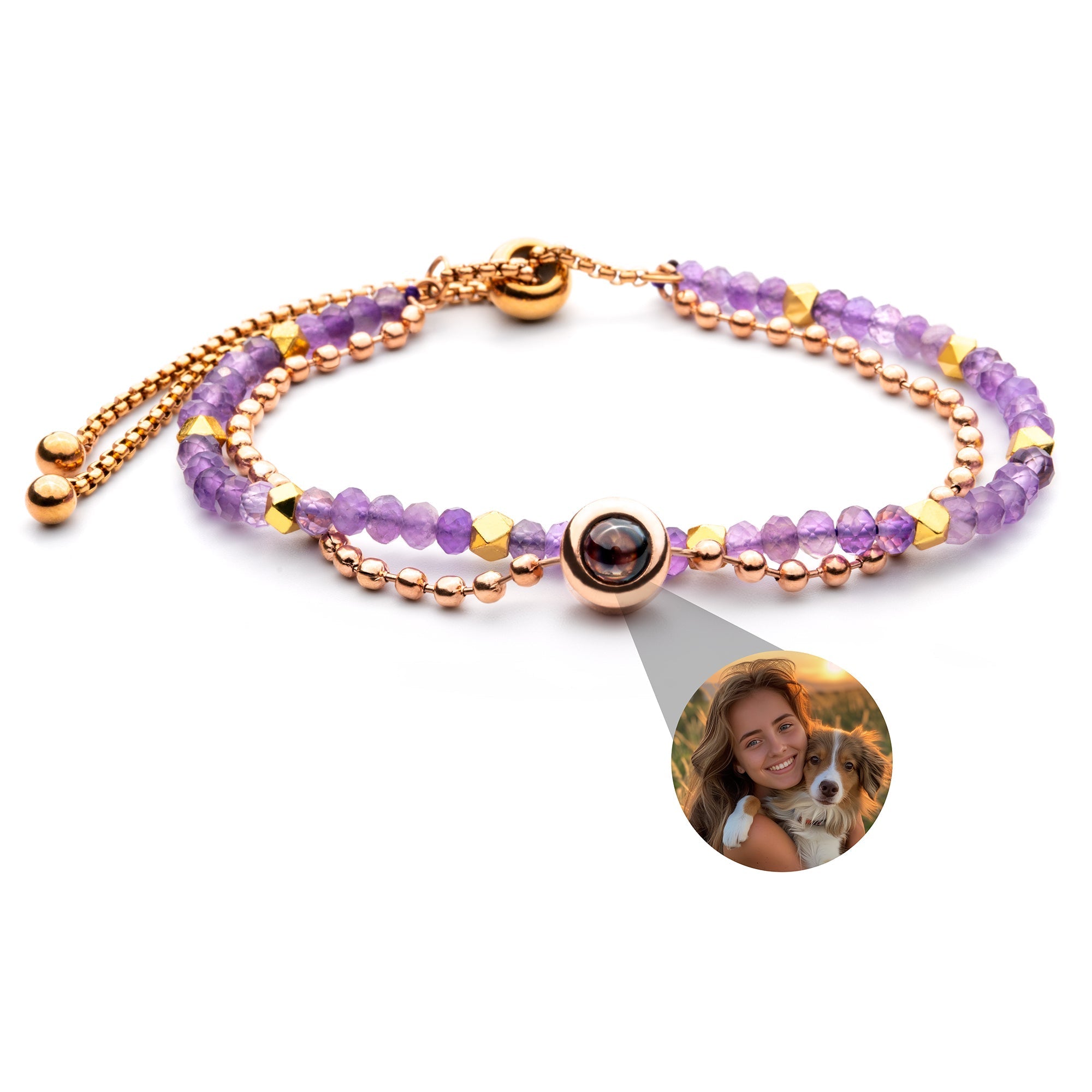 Bracelet photo personnalisé avec ta photo - Cristal