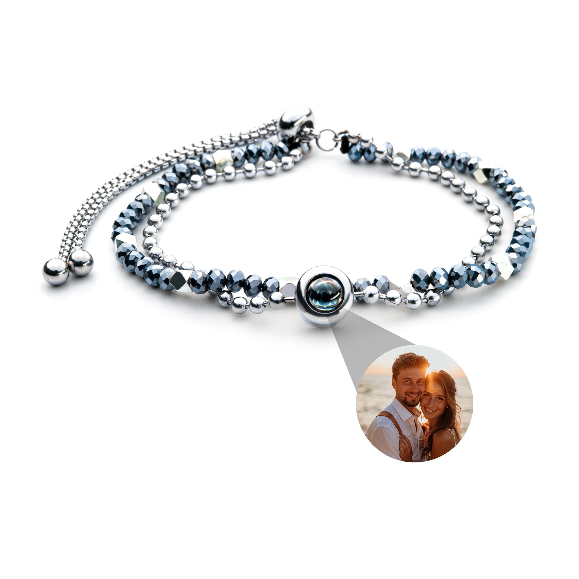 Bracelet photo personnalisé avec ta photo - Cristal