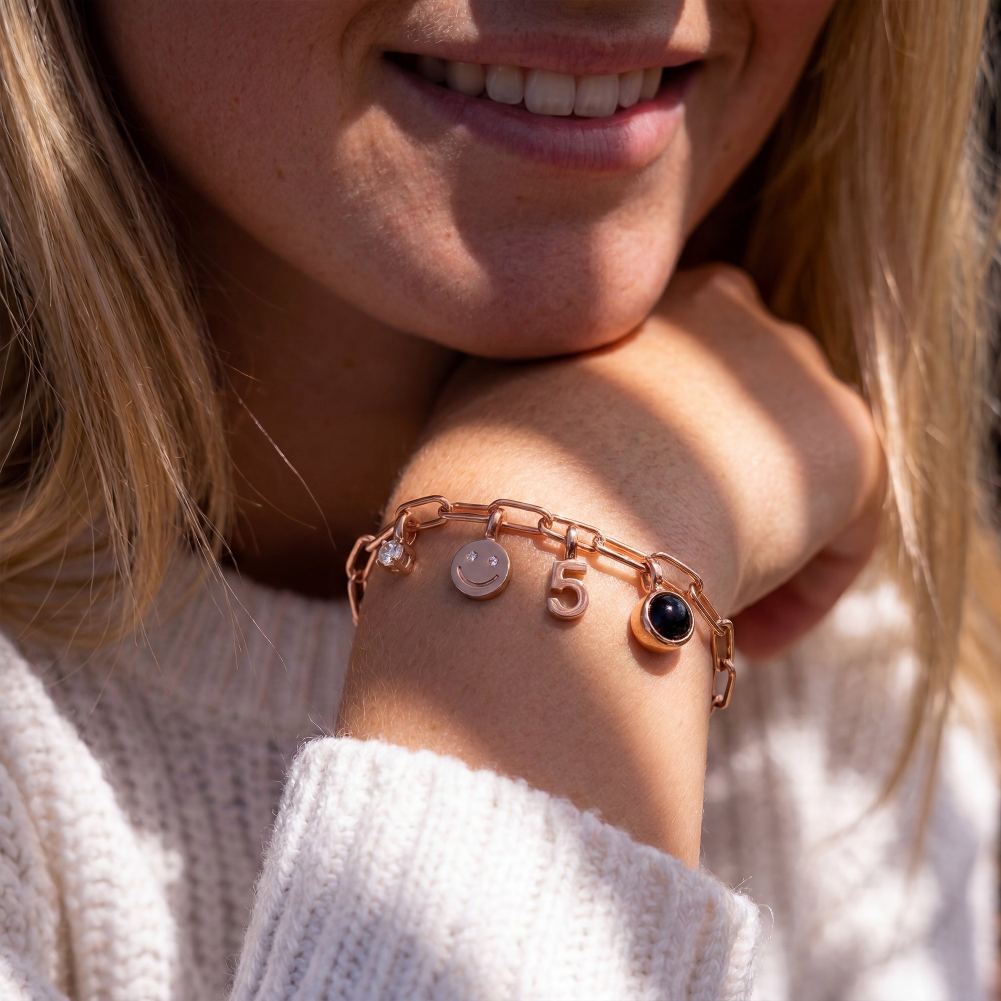 Bracelet personnalisé avec charms - Trombones