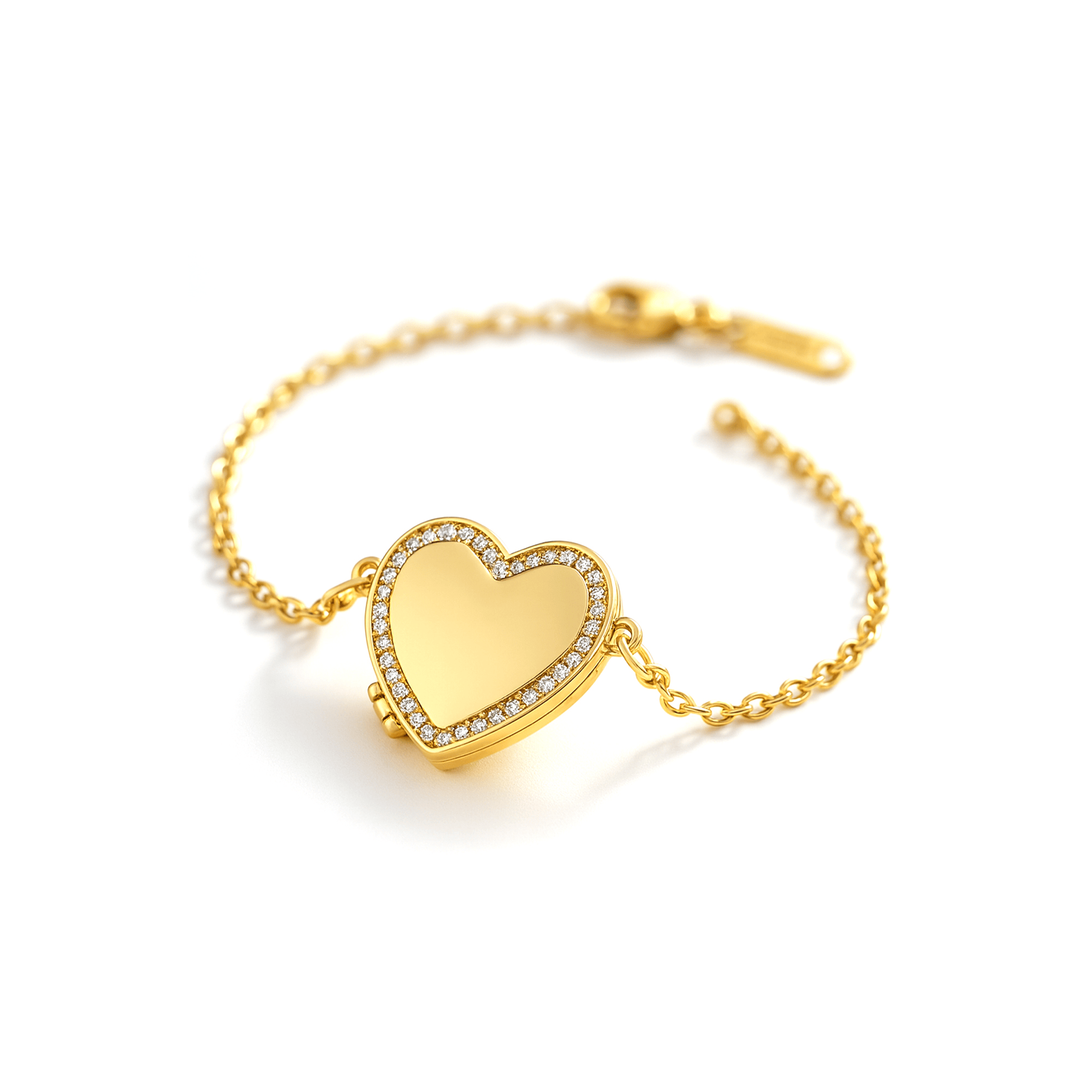 Bracelet médaillon photo - Cœur