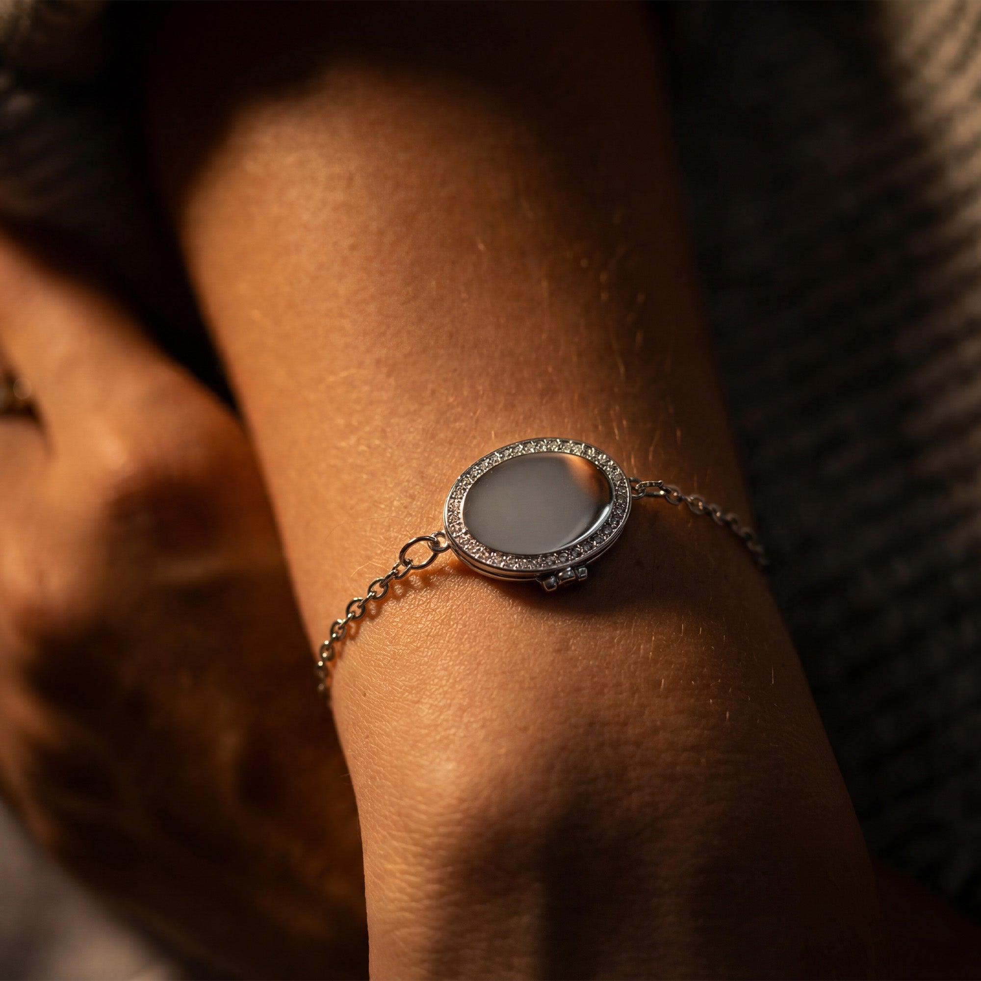 Bracelet médaillon photo - Ovale