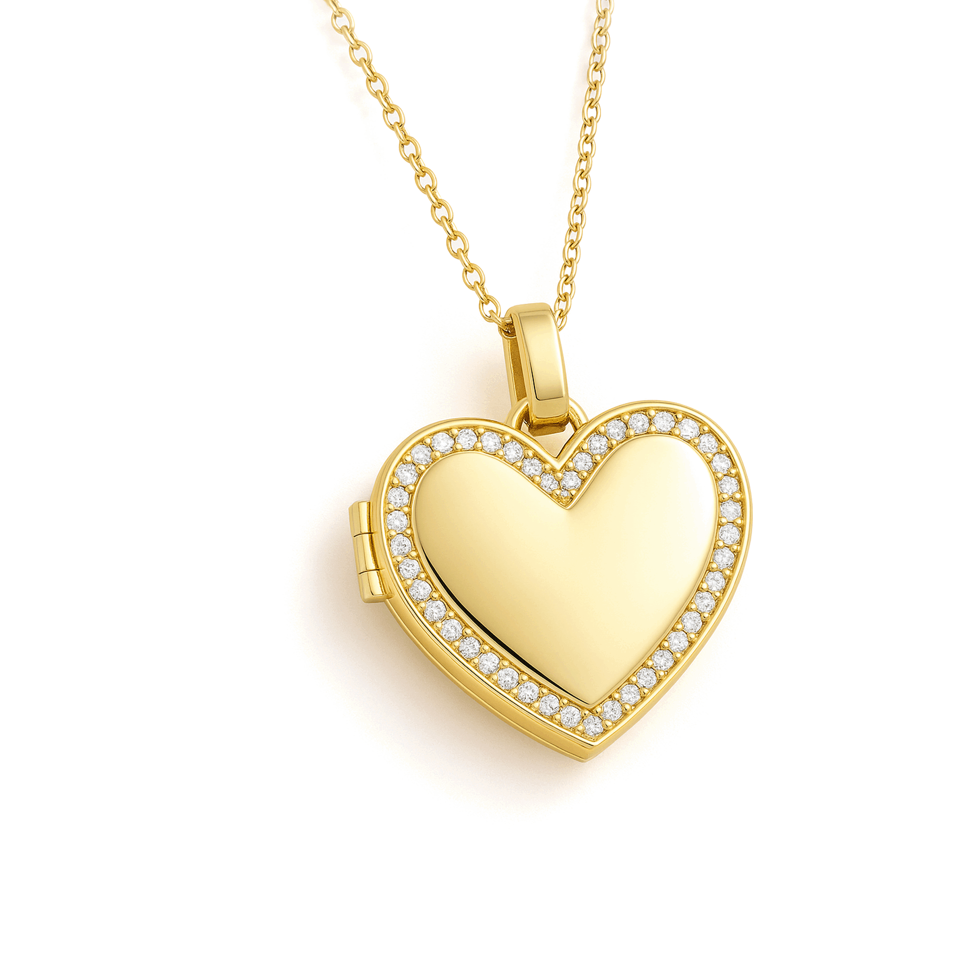 Collier médaillon photo - Cœur