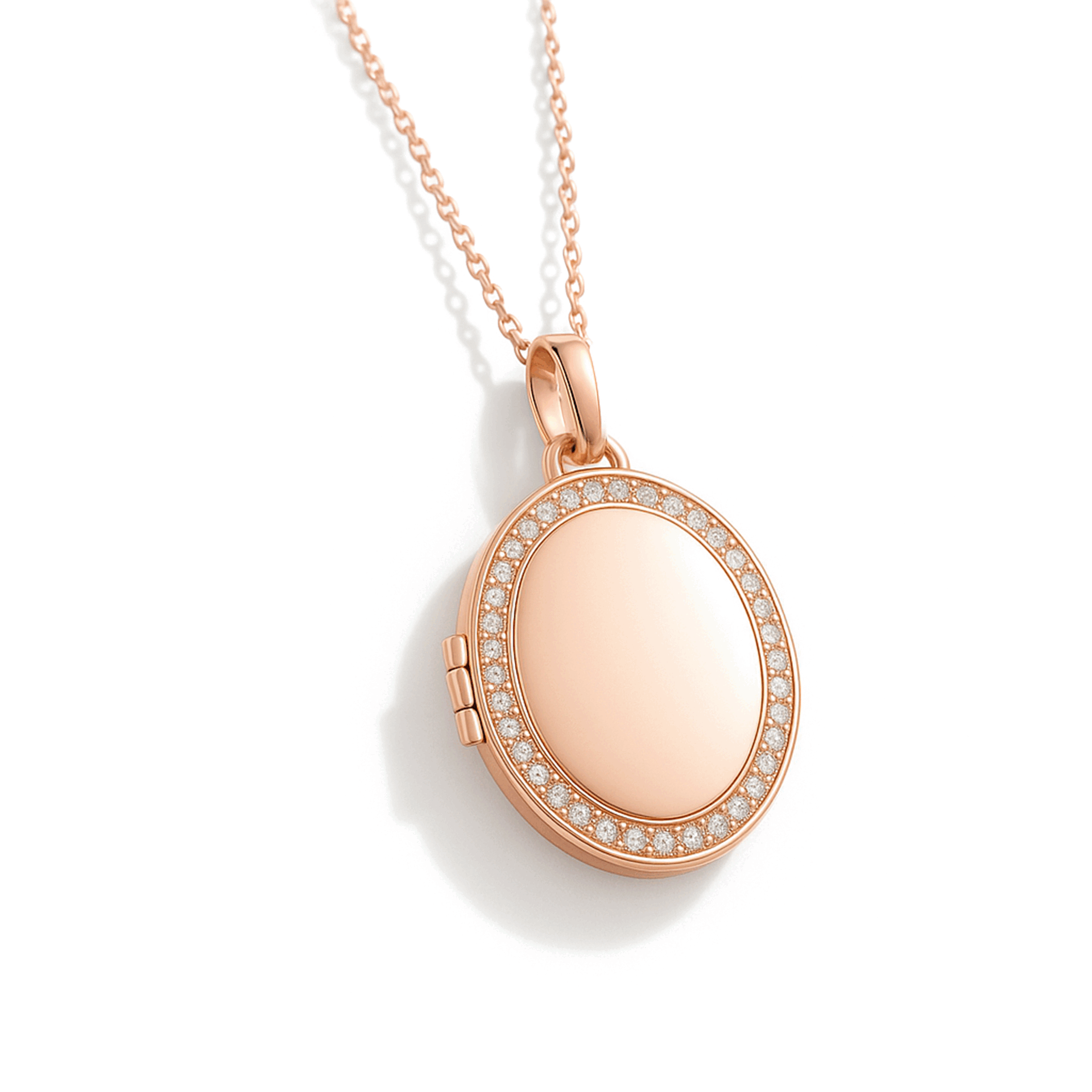 Collier médaillon photo - Ovale