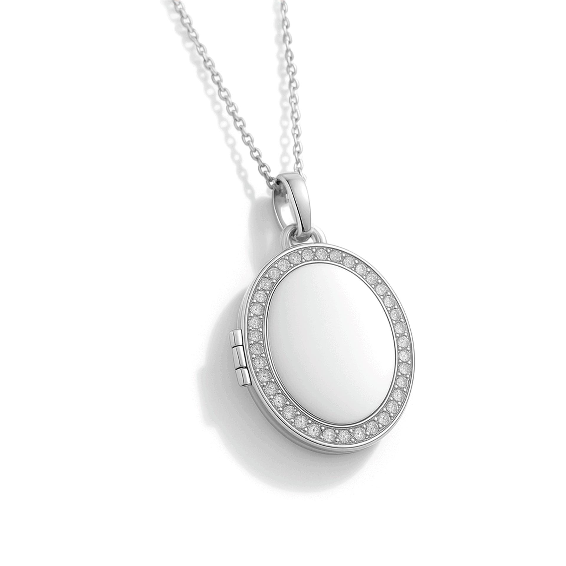 Collier médaillon photo - Ovale