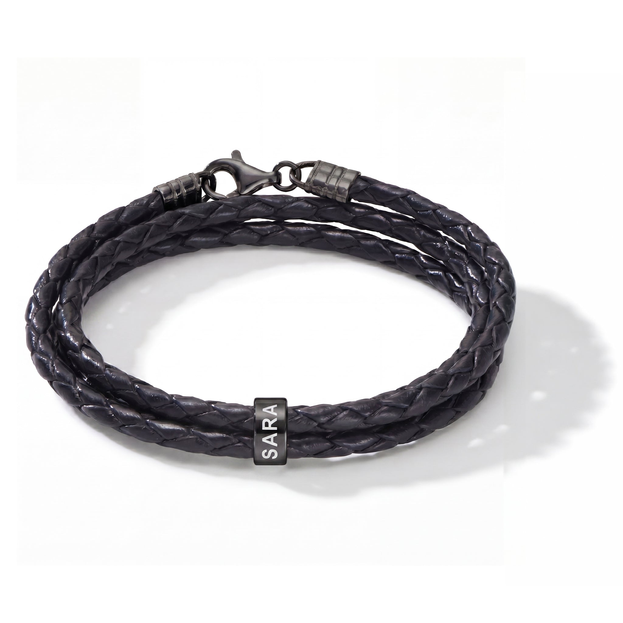 Bracelet en cuir avec gravure