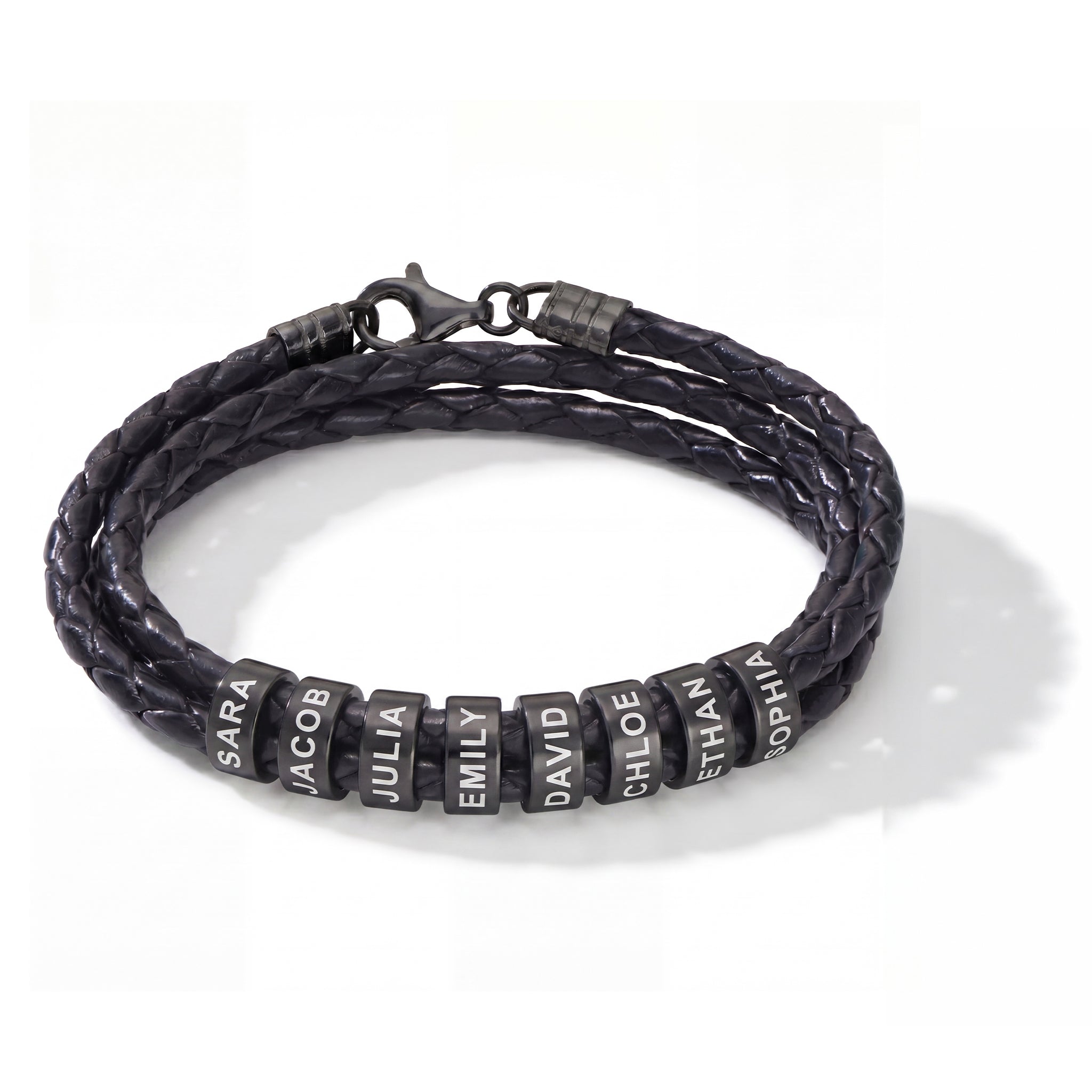 Bracelet en cuir avec gravure