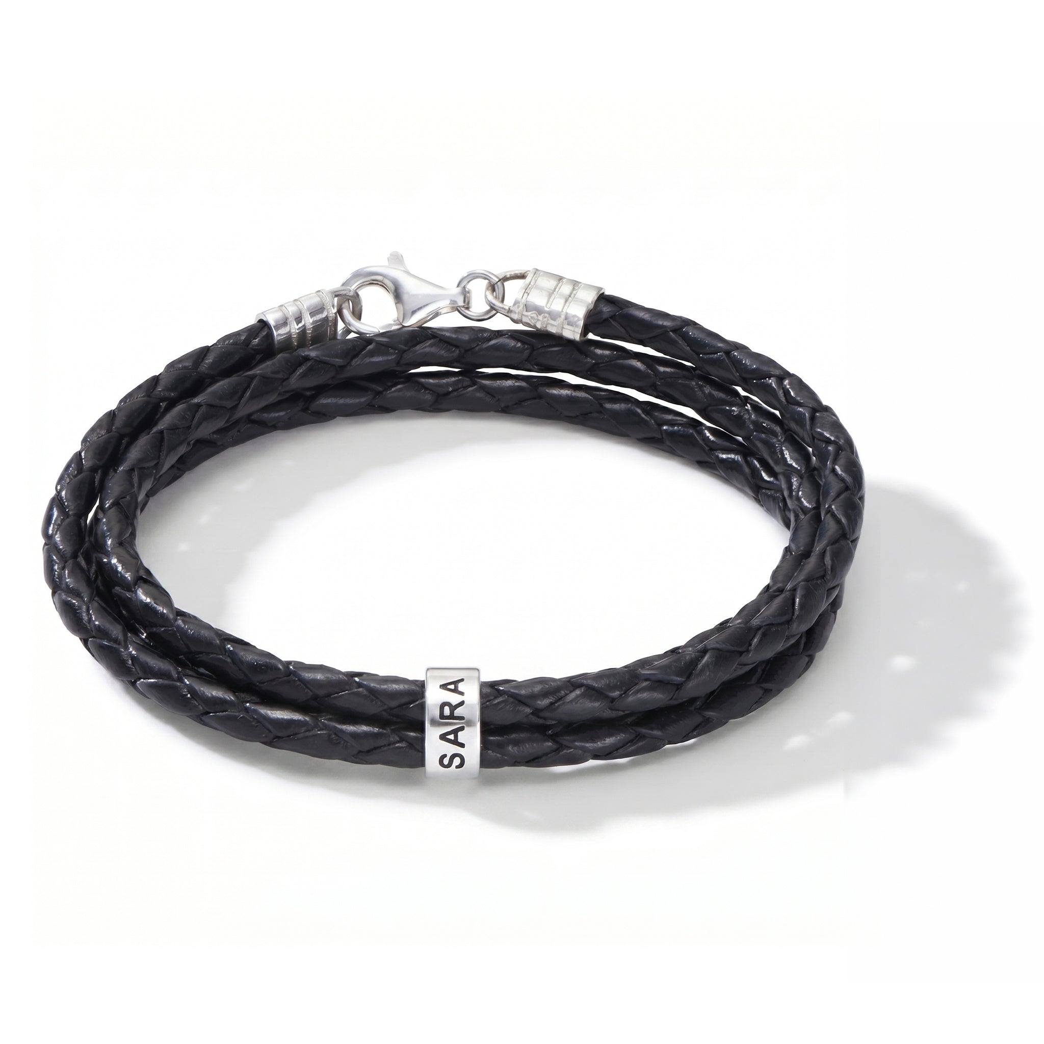 Bracelet en cuir avec gravure