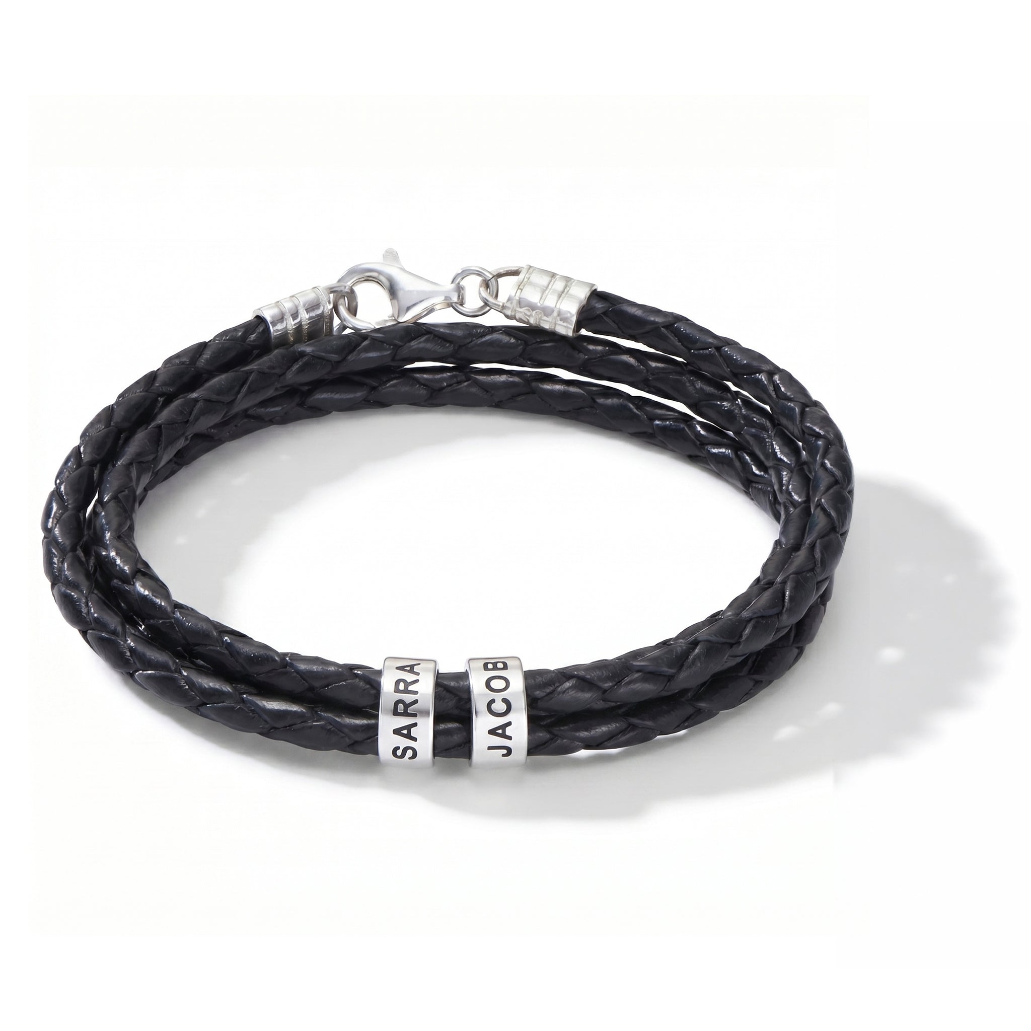 Bracelet en cuir avec gravure