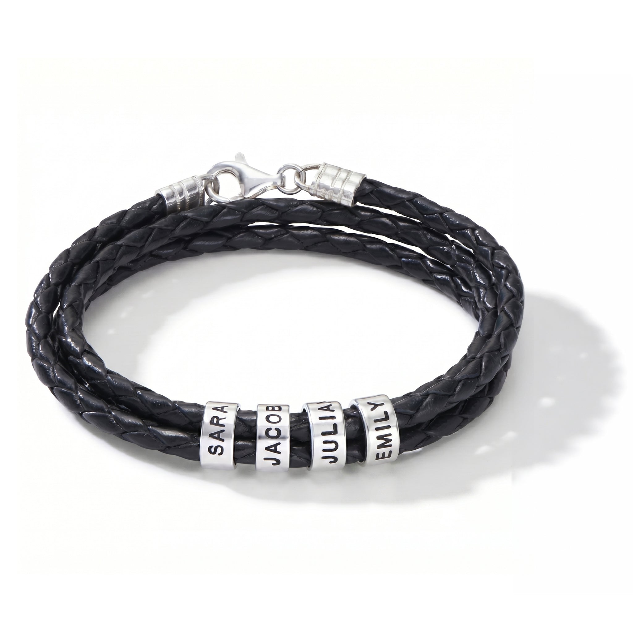 Bracelet en cuir avec gravure