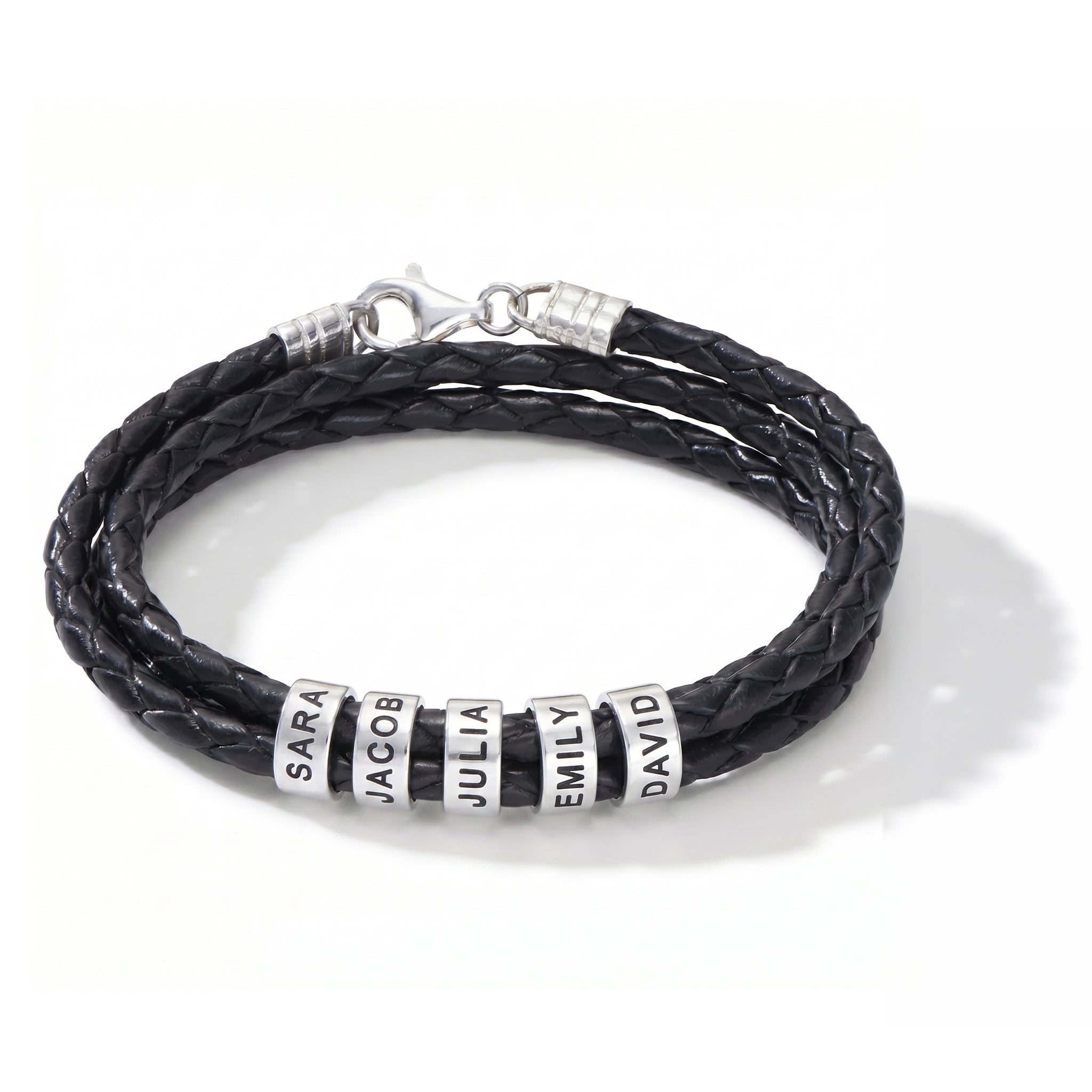 Bracelet en cuir avec gravure
