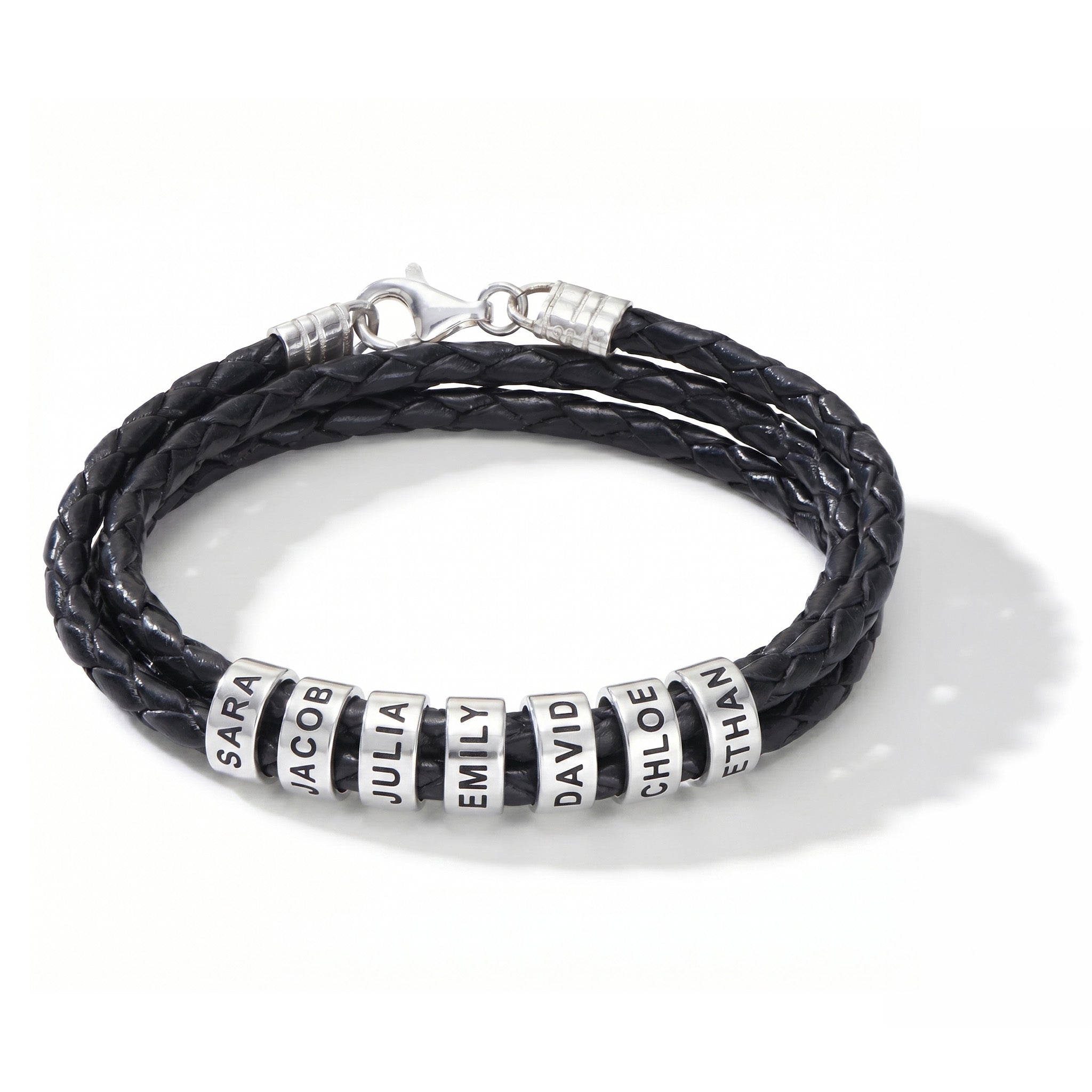 Bracelet en cuir avec gravure