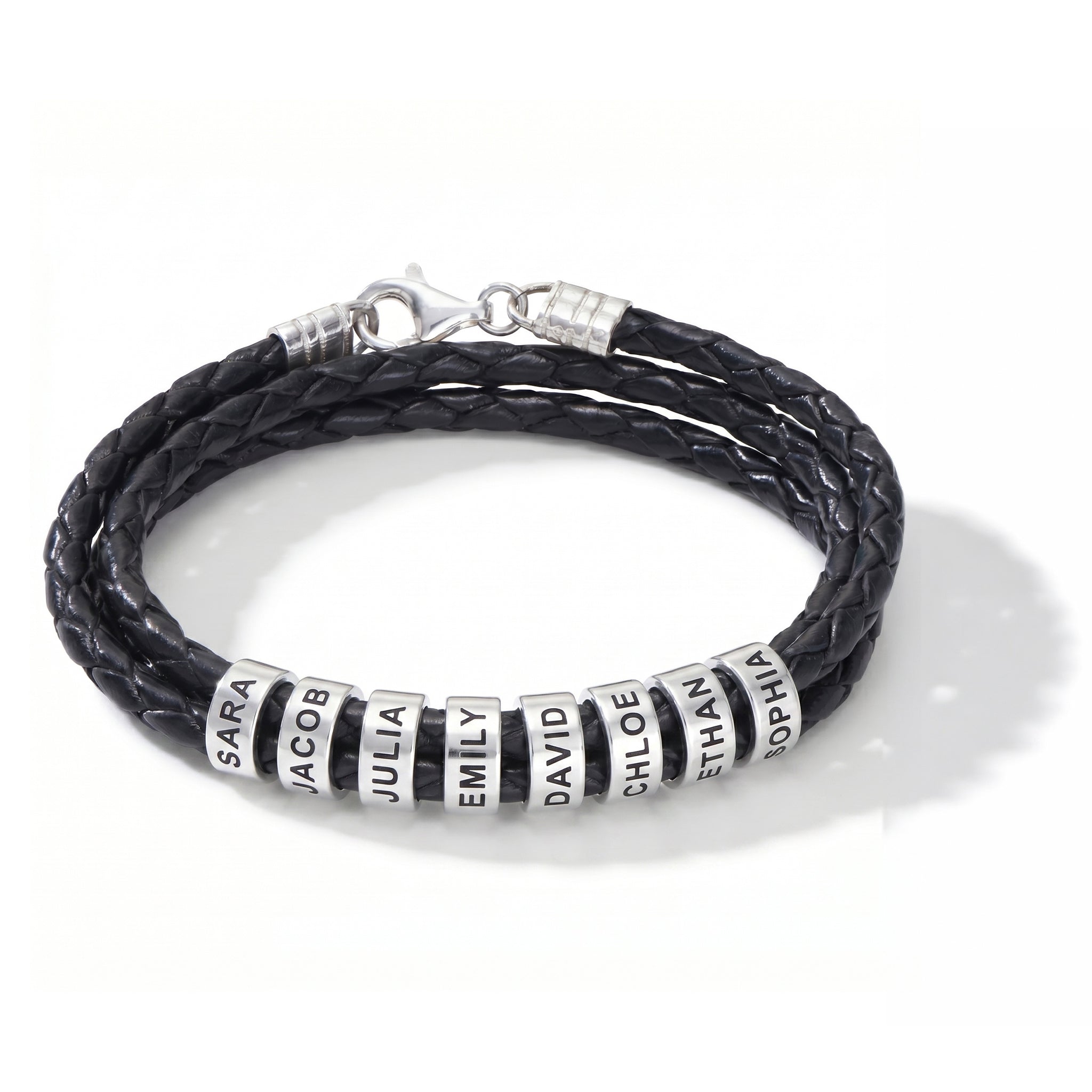 Bracelet en cuir avec gravure