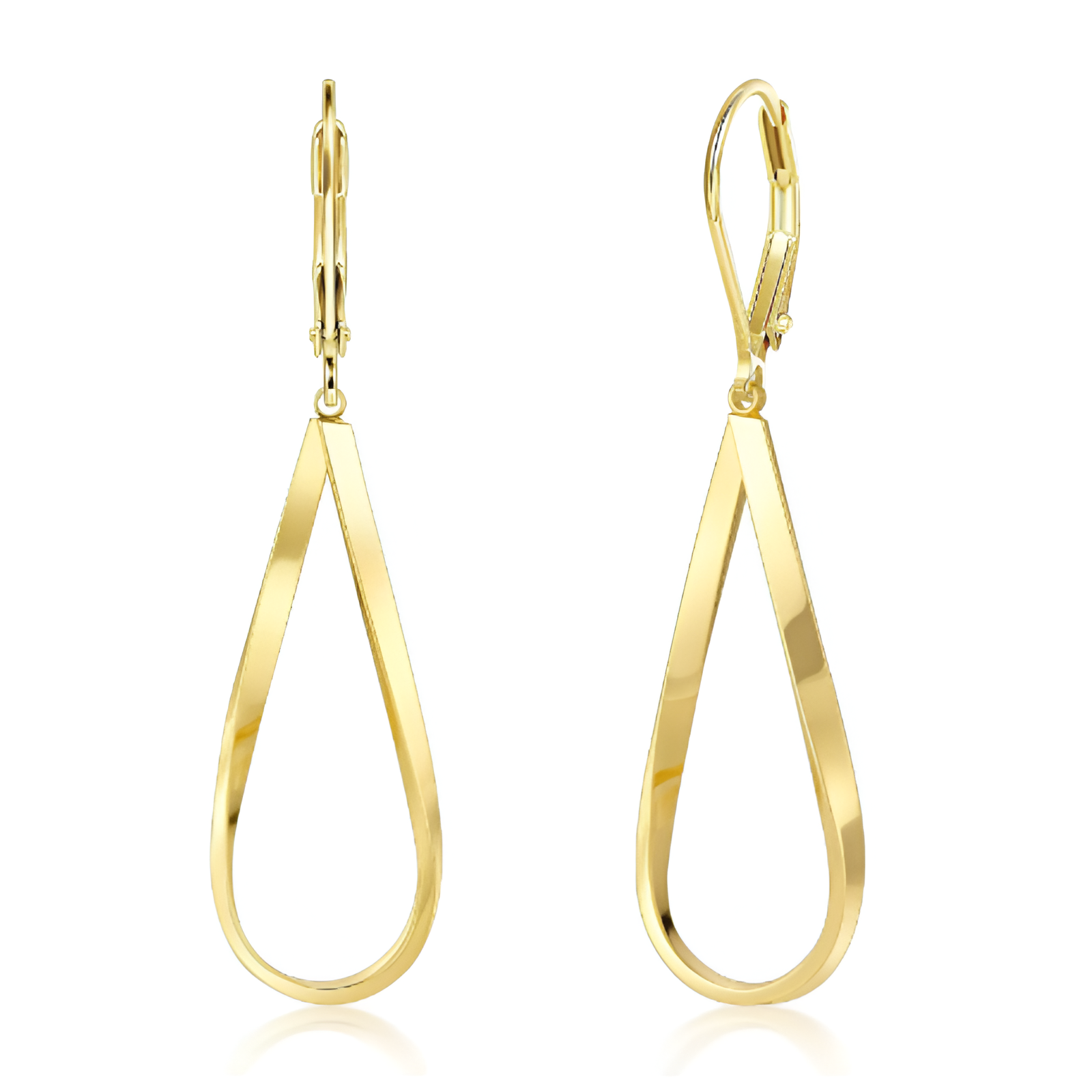 Boucles d'oreilles pendantes vintage en or