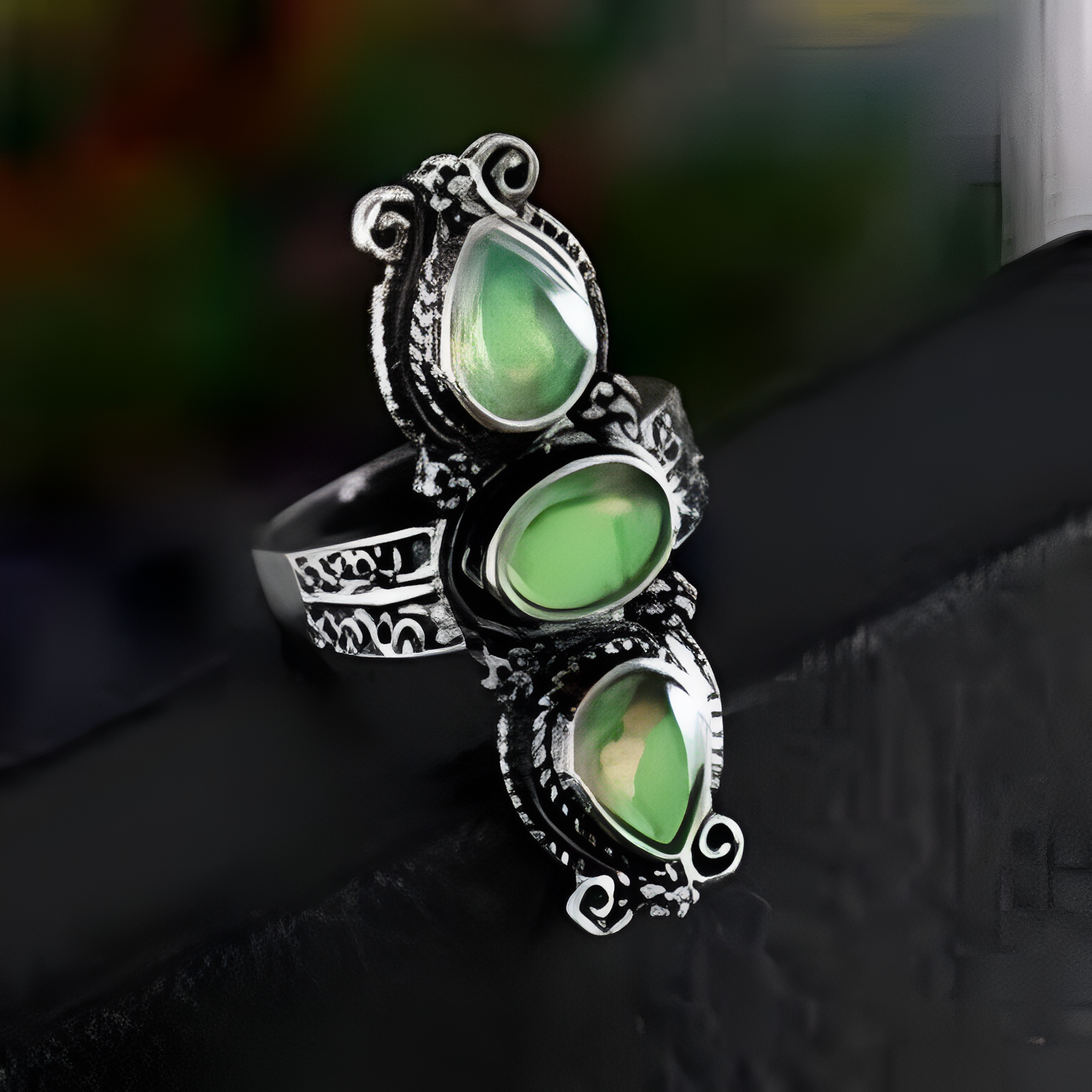 Bague Vintage Élégance Verdoyante