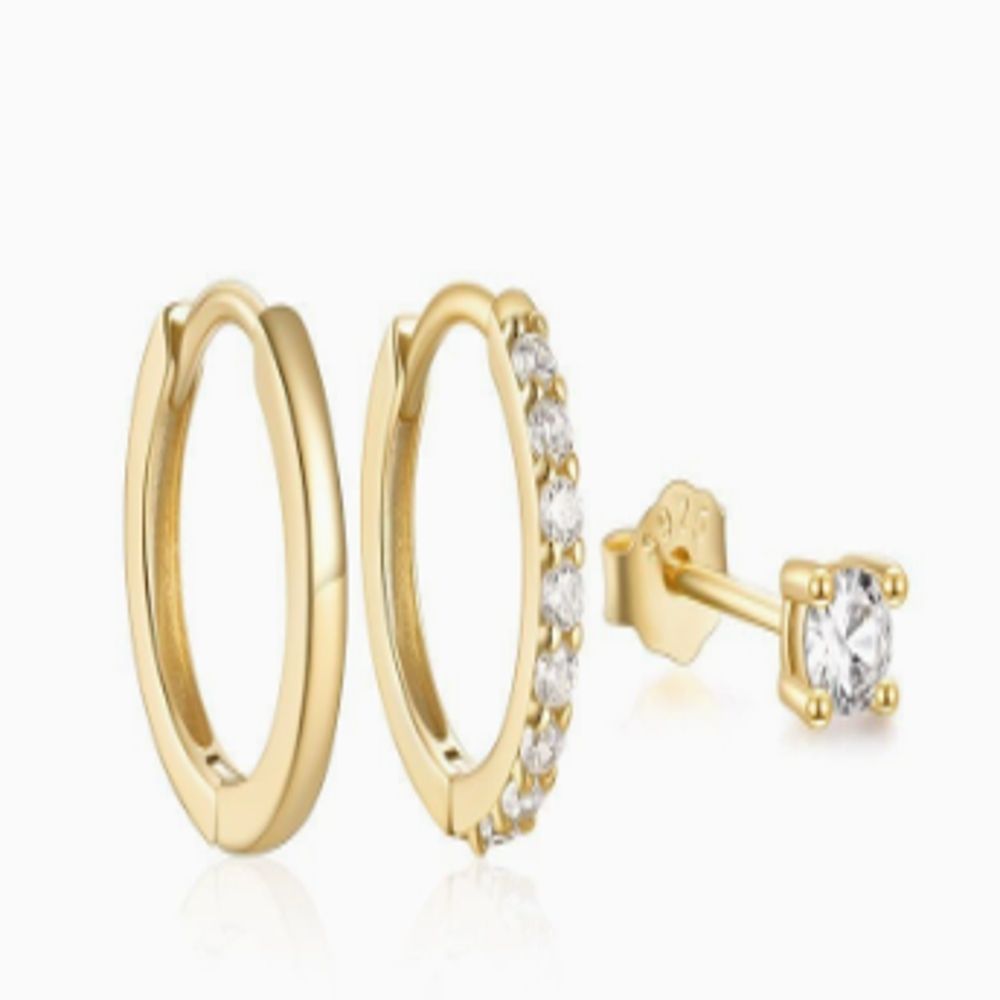Dara Brillane Stone Earrings Set
