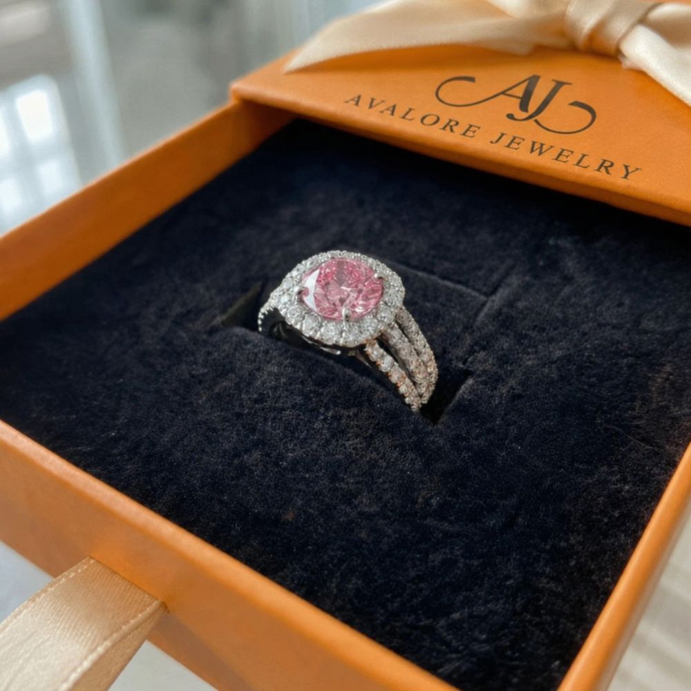 Blush Empress Halo Ring