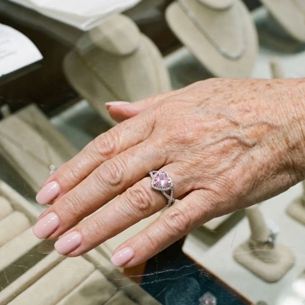 Bague Halo Amour Torsadée