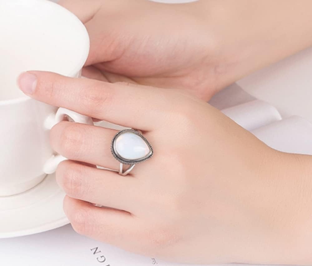 Bague vintage en pierre de lune