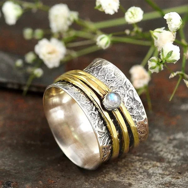 Bague de méditation Pierre de Lune