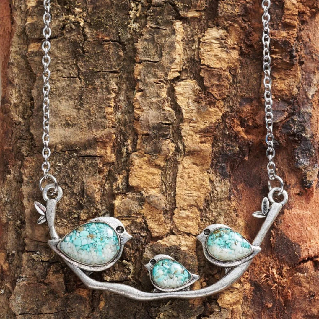 Collier Vintage Birdie en Argent