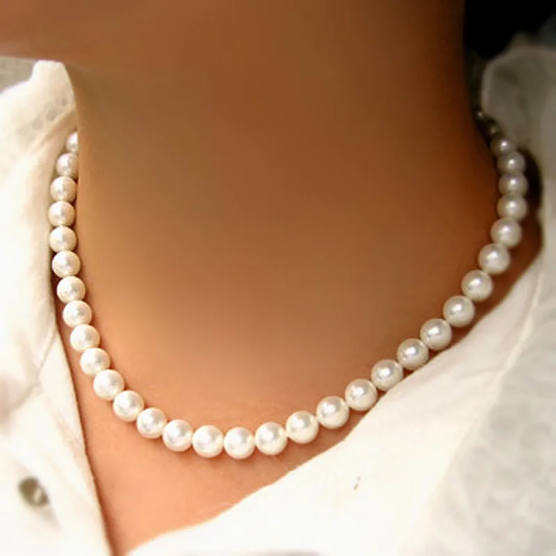 Collier de perles intemporel vintage