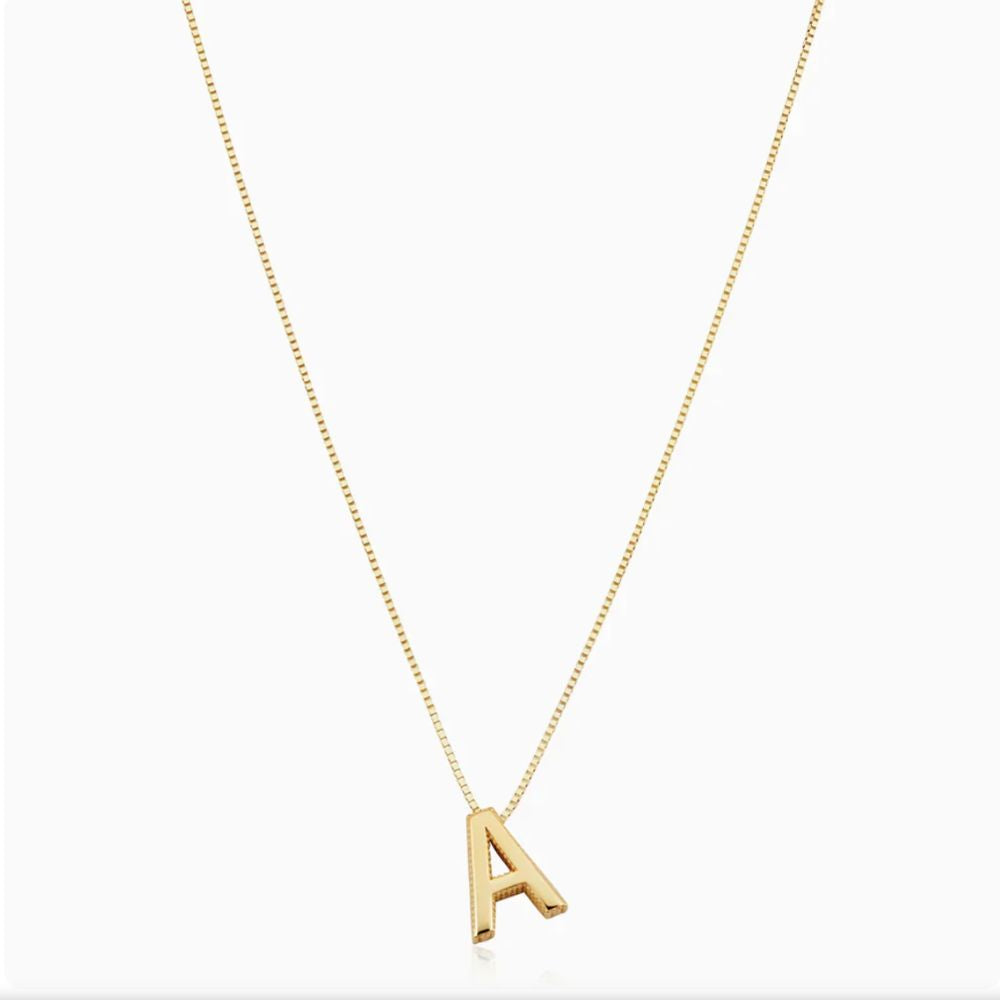 Collier initiale Lettre d'amour