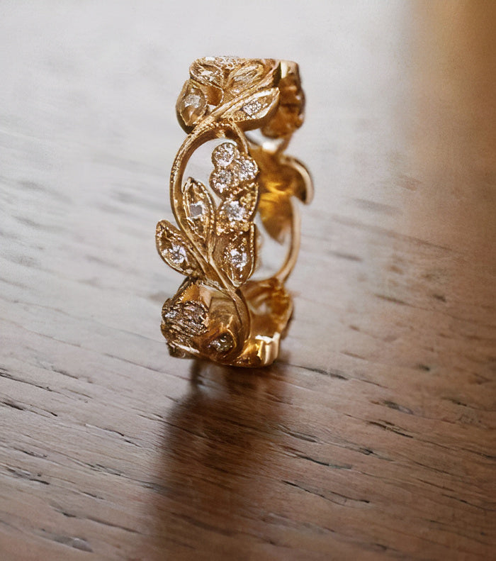Bague vintage en zircone Ivy brillante