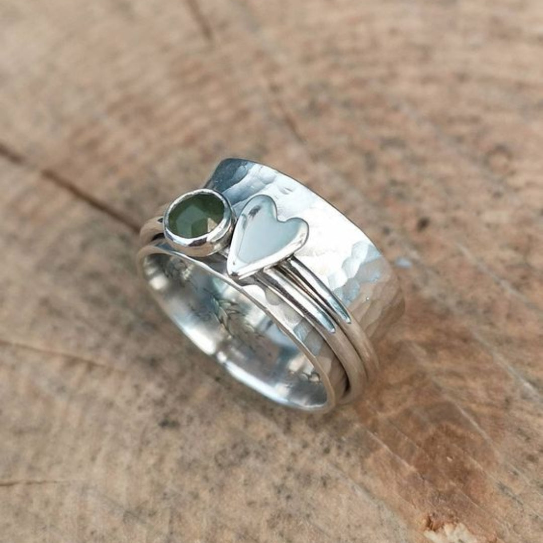 Bague Cœur Vintage en Argent