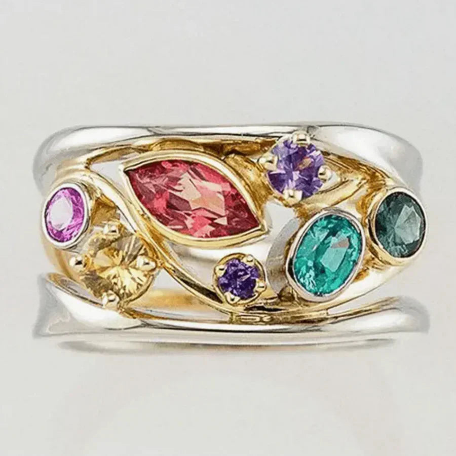 Bague Vintage Colorée Prifddinas