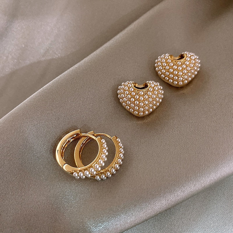 Boucles d'oreilles Pearl of Love en or