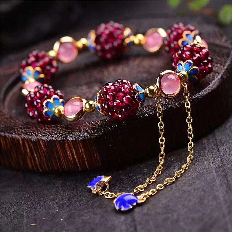 Bracelet en pierre de granite Granada