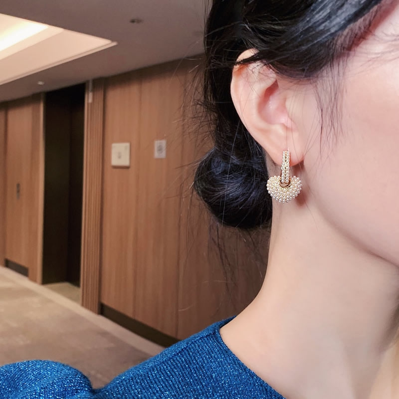 Boucles d'oreilles Pearl of Love en or