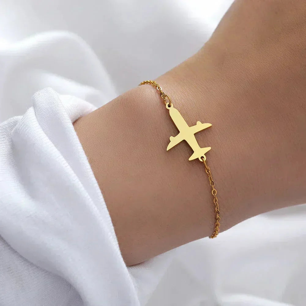 Bracelet Avion Doré