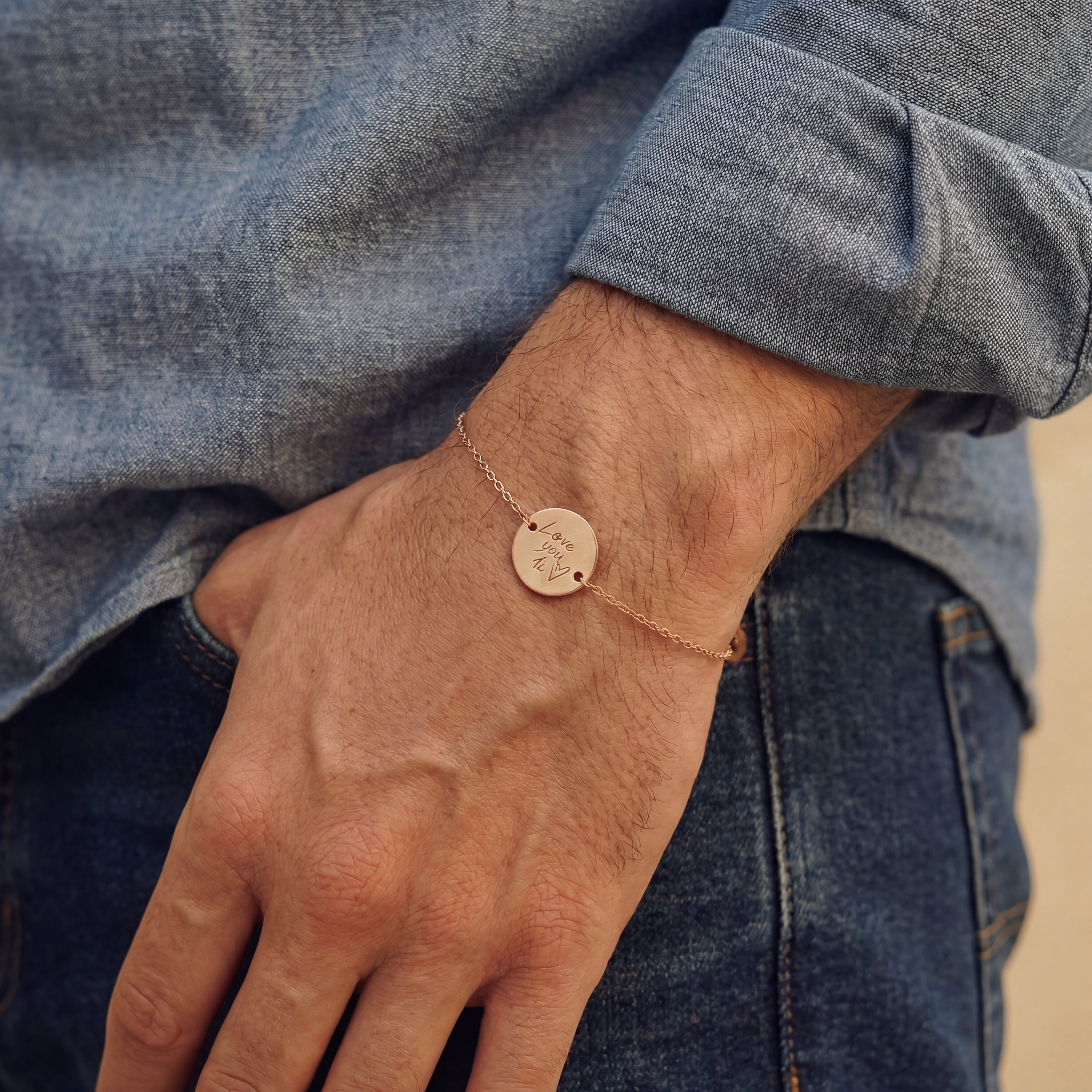 Bracelet personnalisé avec votre propre écriture/dessin